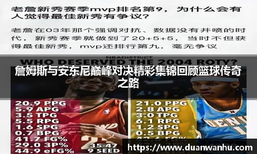 詹姆斯与安东尼巅峰对决精彩集锦回顾篮球传奇之路